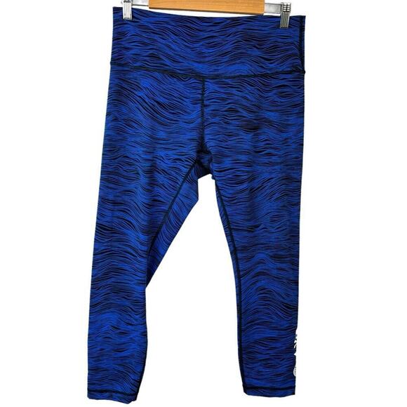 Lululemon x SoulCycle High Times Pant leggings in Life Lines Cerulean Size 12 - Picture 2 of 16